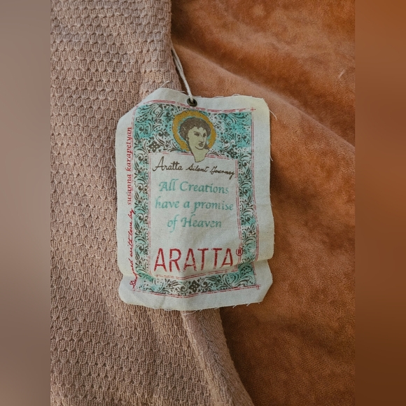 NWT Aratta Tan Sleeveless Tank Top w/ Attached Neck Piece - Picture 2 of 5